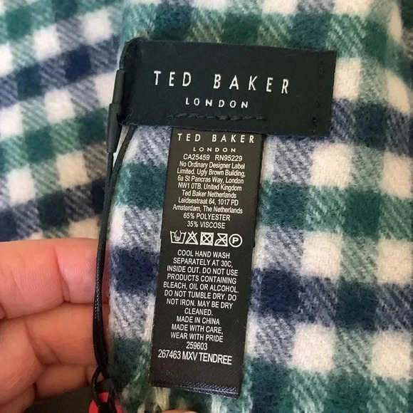 NWT Ted Baker London Checked scarf - Picture 4 of 10